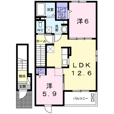 グラン　フィオーレＣ 204【管理NO：1-024213701-02040】 ★家具家電は申し込み後に搬入しますの外観画像