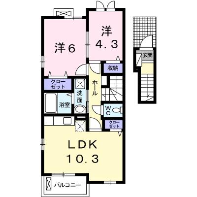 シトラスⅡ 203【管理NO：1-023515202-02030】 ★家具家電は申し込み後に搬入します★の外観画像