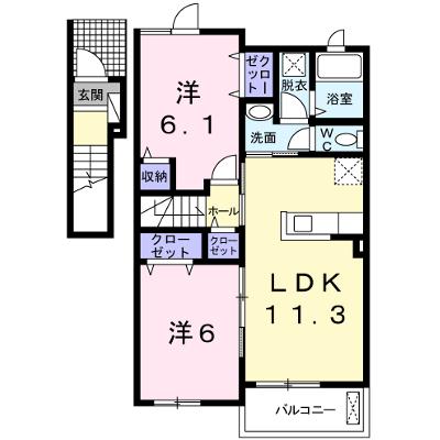 メゾンプラースⅢ 202【管理NO：1-020026201-02020】 ★家具家電は申し込み後に搬入します★ ★2026年09月上旬入居可能★の外観画像
