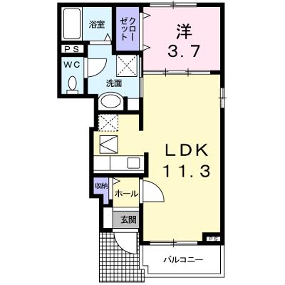 エスペランサ白国Ⅰ 103【管理NO：1-019892701-01030】 ★家具家電は申し込み後に搬入します★の外観画像