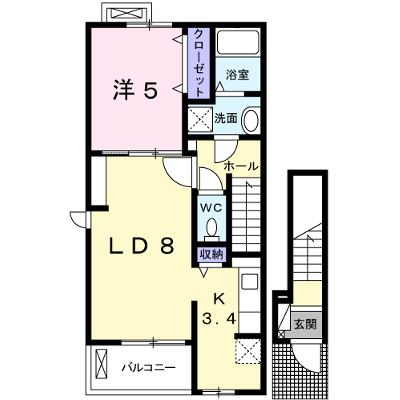 ボニート 201【管理NO：1-019693601-02010】 ★家具家電は申し込み後に搬入します★の外観画像