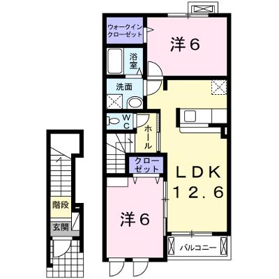 アン・グランジェ 202【管理NO：1-017479701-02020】 ★家具家電は申し込み後に搬入します★の外観画像