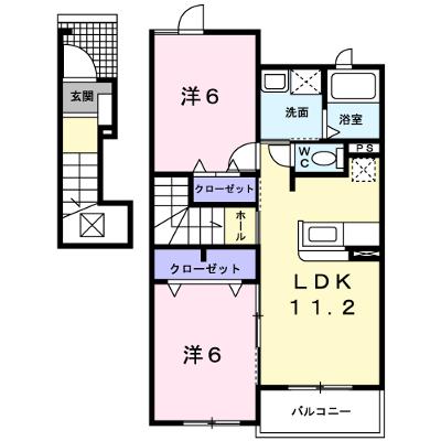 シャン・ド・フルール 203【管理NO：1-017320201-02030】 ★家具家電は申し込み後に搬入します★の外観画像