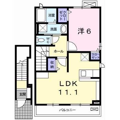 アウローラ玉手Ⅱ　Ｂ 204【管理NO：1-017113802-02040】 ★家具家電は申し込み後に搬入します★の外観画像
