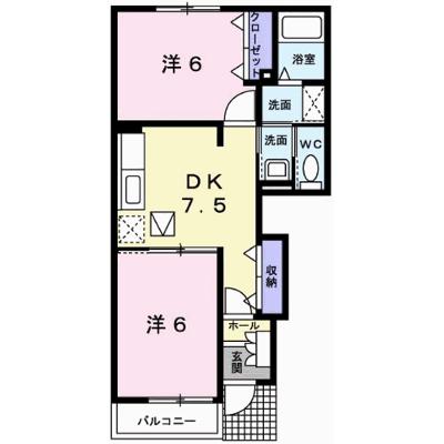 アルコバレーノⅠ 101【管理NO：1-013386601-01010】 ★家具家電は申し込み後に搬入します★の外観画像