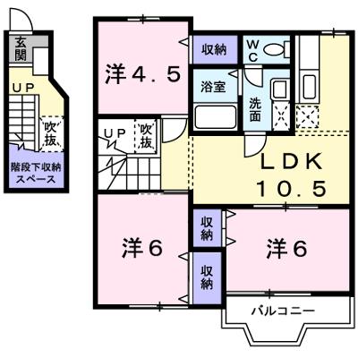 ヴィエルジュ大道 202【管理NO：1-010775201-02020】 ★家具家電は申し込み後に搬入します★の外観画像
