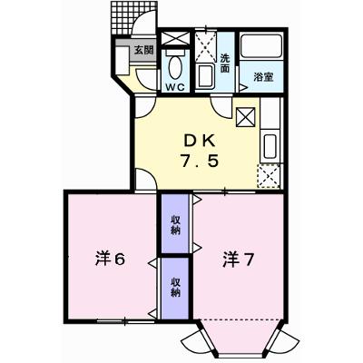 パークサイドⅡ 102【管理NO：1-007463902-01020】 ★家具家電は申し込み後に搬入します★の外観画像
