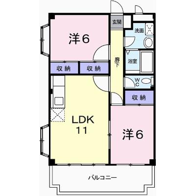 アクロポリスⅡ 201【管理NO：1-007106601-02010】 ★家具家電は申し込み後に搬入します★の外観画像
