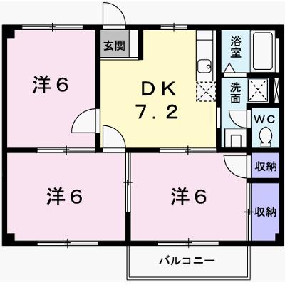 ファミールＦ 102【管理NO：1-004004401-01020】 ★家具家電は申し込み後に搬入します★の外観画像