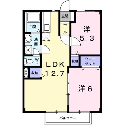 ビューハイツ横尾 203【管理NO：1-003926101-02030】 ★家具家電は申し込み後に搬入しますの外観画像