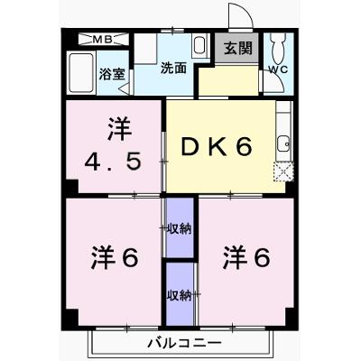 パルネット辻井 201【管理NO：1-001811001-02010】 ★家具家電は申し込み後に搬入します★の外観画像