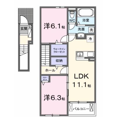 サンセールⅧ　Ａ 202【管理NO：1-027529701-02020】 ★家具家電は申し込み後に搬入します★の外観画像