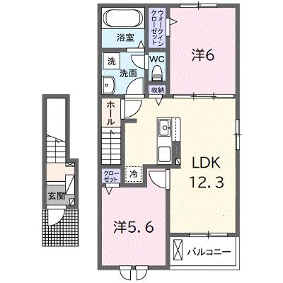 グランデフォルトーネＡ 205【管理NO：1-026802801-02050】 ★家具家電は申し込み後に搬入します★の外観画像