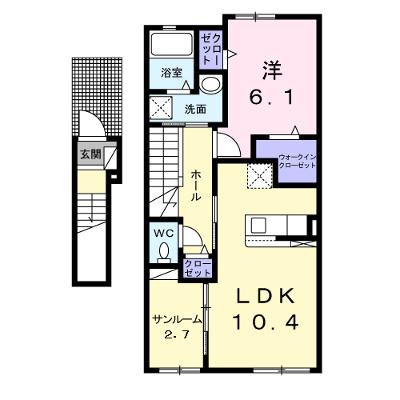 Ｌ＆Ｃ　Ｍｏｃａ　Ⅱ 203【管理NO：1-026338902-02030】 ★家具家電は申し込み後に搬入しますの外観画像
