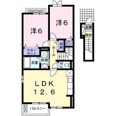 プラシード和　上郡Ｂ 203【管理NO：1-017374602-02030】 ★家具家電は申し込み後に搬入しますの外観画像