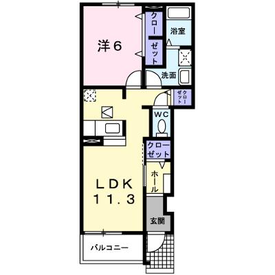 エル・ヴィエントＢ 101【管理NO：1-014646802-01010】 ★家具家電は申し込み後に搬入しますの外観画像
