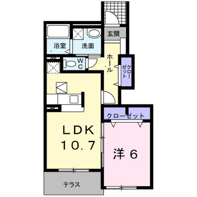 ヒルサイド緑ヶ丘Ｃ 101【管理NO：1-014414101-01010】 ★家具家電は申し込み後に搬入しますの外観画像