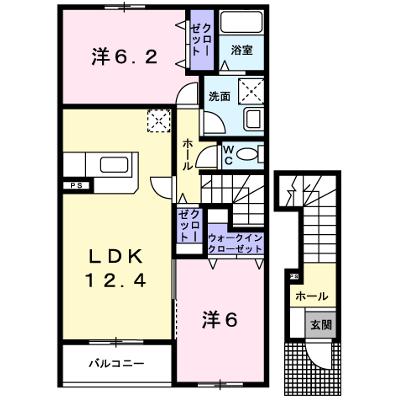 メゾン　ド　ウ－ルＡ 202【管理NO：1-014233601-02020】 ★家具家電は申し込み後に搬入しますの外観画像