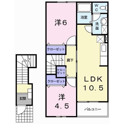 グリーンヒルズＥ 202【管理NO：1-012311702-02020】 ★家具家電は申し込み後に搬入します★の外観画像