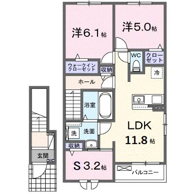 メゾングレーヌ東觜崎駅前Ａ 205【管理NO：1-028510301-02050】 ★家具家電は申し込み後に搬入します★ ★2026年09月中旬入居可能★の外観画像