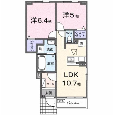 メゾングレーヌ東觜崎駅前Ａ 105【管理NO：1-028510301-01050】 ★家具家電は申し込み後に搬入します★ ★2026年09月中旬入居可能★の外観画像