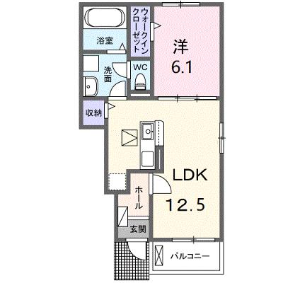 シーズンテラス勝原 106【管理NO：1-026859901-01060】 ★家具家電は申し込み後に搬入します★の外観画像