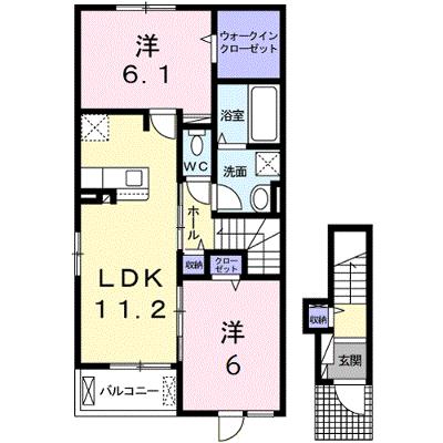 メゾンアリービオ 201【管理NO：1-026669601-02010】 ★家具家電は申し込み後に搬入します 2026年08月中旬入居可能の外観画像