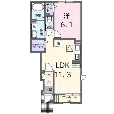 モンビーブルＢ 103【管理NO：1-026068502-01030】 ★家具家電は申し込み後に搬入しますの外観画像