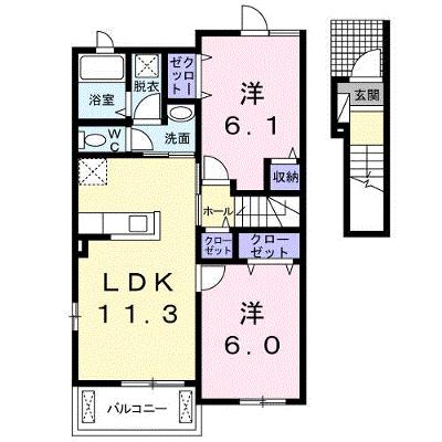 ネオ・ヒルサイド 203【管理NO：1-019457301-02030】 ★家具家電は申し込み後に搬入します★の外観画像