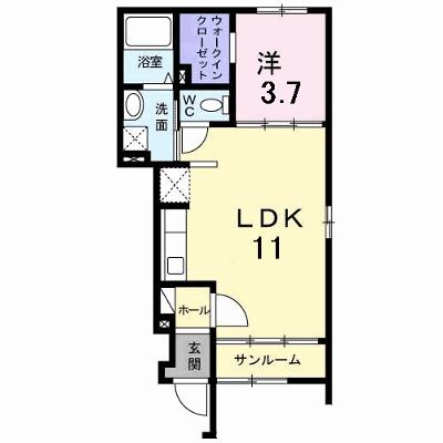 バーミィ　ガーデンⅡ 103【管理NO：1-018244202-01030】 2026年07月上旬入居可能の外観画像