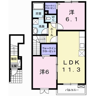 さくら　弐番館 202【管理NO：1-016931302-02020】 ★家具家電は申し込み後に搬入します★の外観画像