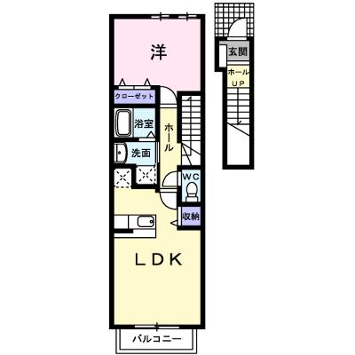 グラース・アンジュＡ 204【管理NO：1-014300201-02040】 ★家具家電は申し込み後に搬入します★の外観画像