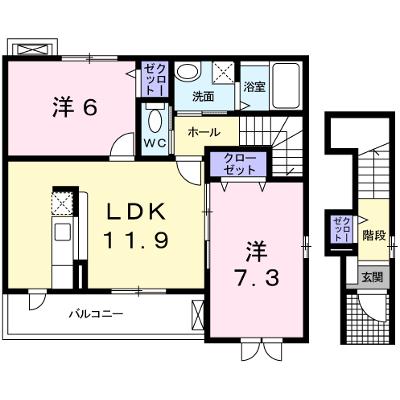 ソレアードⅢ 203【管理NO：1-013779101-02030】 ★家具家電は申し込み後に搬入します 2026年07月下旬入居可能の外観画像