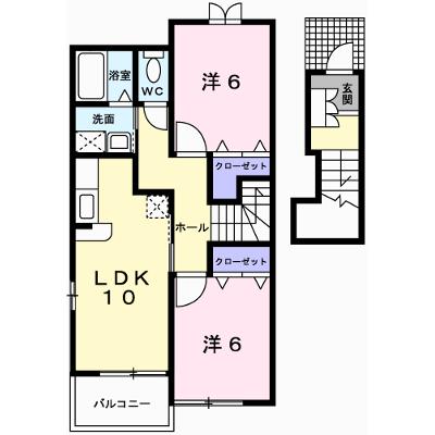 メゾン　ド　セゾンＢ 202【管理NO：1-013384502-02020】 ★家具家電は申し込み後に搬入しますの外観画像