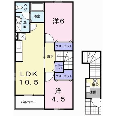 グリーンヒルズＥ 201【管理NO：1-012311702-02010】 ★家具家電は申し込み後に搬入します★の外観画像