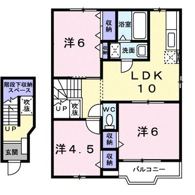Ｌａ．プラティーヌ 203【管理NO：1-010723801-02030】 ★家具家電は申し込み後に搬入します★の外観画像