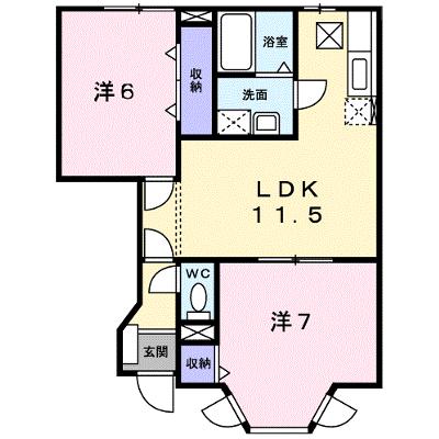 Ｌａ．プラティーヌ 102【管理NO：1-010723801-01020】 ★家具家電は申し込み後に搬入します★の外観画像