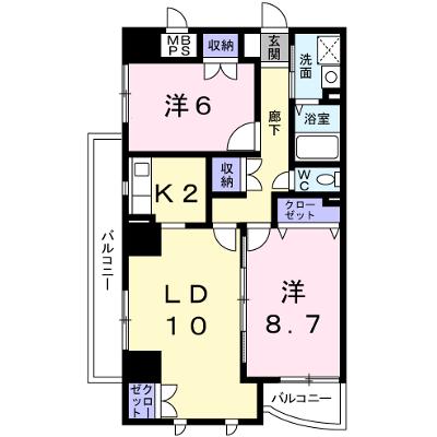 シエル青山 405【管理NO：1-009761701-04050】 ★家具家電は申し込み後に搬入します★の外観画像