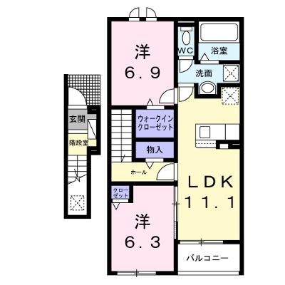 プリュニエ　キャトル 203【管理NO：1-027628701-02030】の外観画像