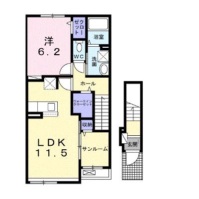 グレイス大和小泉 201【管理NO：1-027029201-02010】 ★家具家電は申し込み後に搬入しますの外観画像