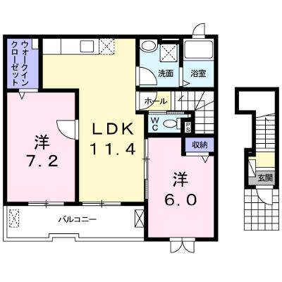 エテルノ 201【管理NO：1-021027901-02010】 ★家具家電は申し込み後に搬入しますの外観画像