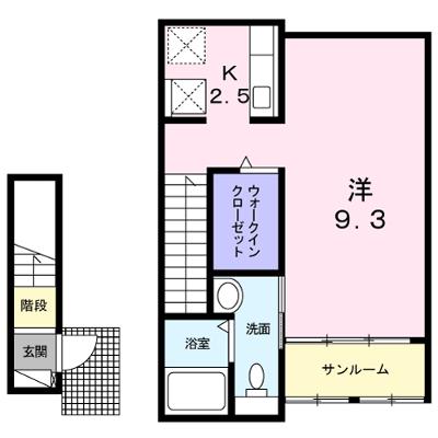 クレール（奈良市） 203【管理NO：1-019768901-02030】 ★家具家電は申し込み後に搬入しますの外観画像