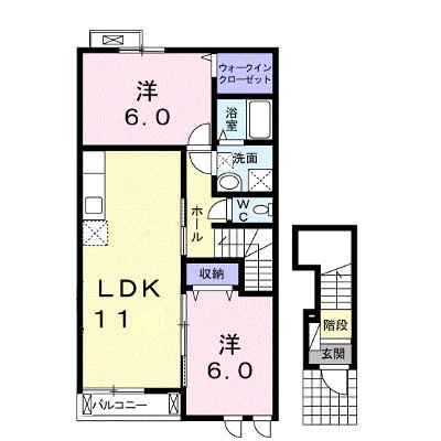 グランツ大和 201【管理NO：1-016726801-02010】 ★家具家電は申し込み後に搬入しますの外観画像