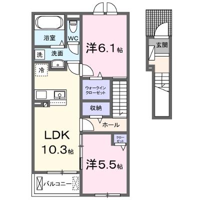 フラン・ソレイユ　学園前 204【管理NO：1-028257701-02040】 ★家具家電は申し込み後に搬入します★の外観画像
