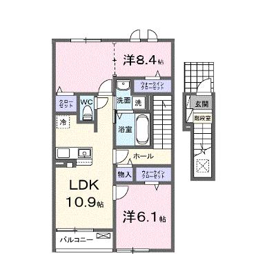 ハイツ大和 203【管理NO：1-027932601-02030】 ★家具家電は申し込み後に搬入します 2026年08月下旬入居可能の外観画像