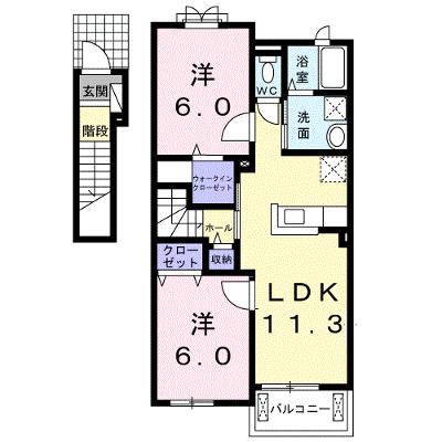 サントノーレⅡ 201【管理NO：1-020750602-02010】 ★家具家電は申し込み後に搬入します 2026年08月中旬入居可能の外観画像