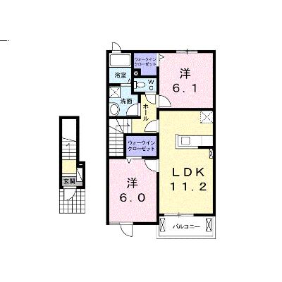 メゾン・ド・ユウ 203【管理NO：1-019183101-02030】 ★家具家電は申し込み後に搬入します★の外観画像