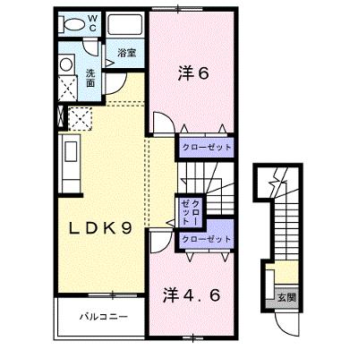 アンソレイエ　（小瀬町） 205【管理NO：1-012144701-02040】 ★家具家電は申し込み後に搬入します 2026年08月中旬入居可能の外観画像