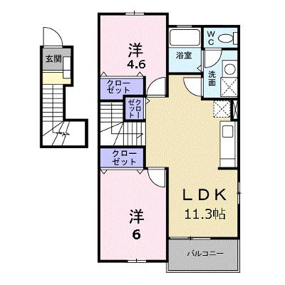 フォンテーヌ　Ｎ－Ⅱ 201【管理NO：1-010870301-02010】 ★家具家電は申し込み後に搬入します 2026年08月中旬入居可能の外観画像