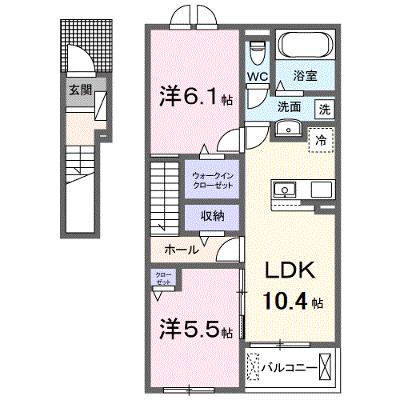 ベルソレイユⅠ 203【管理NO：1-025324201-02030】 2026年07月中旬入居可能の外観画像